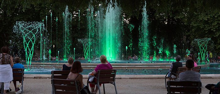 Музыкальные фонтаны в парке Маргит