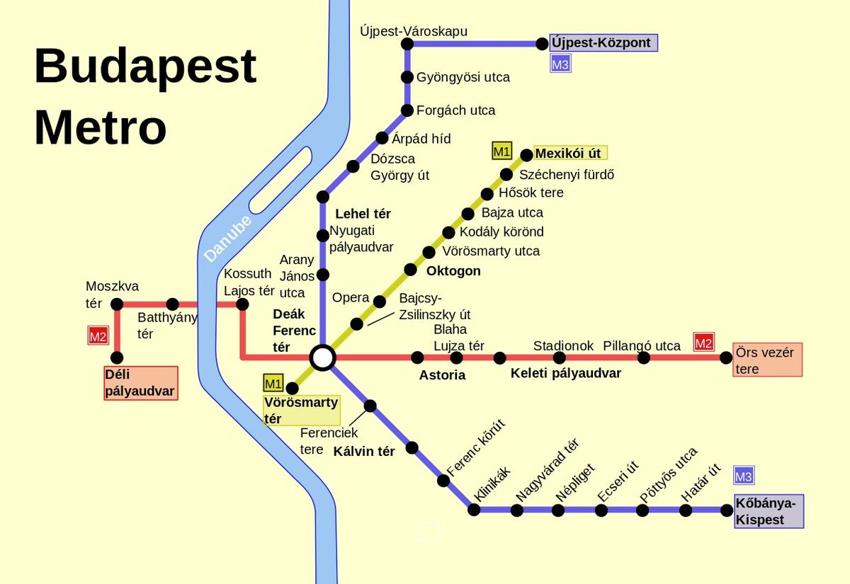 Метро будапешта схема на русском языке